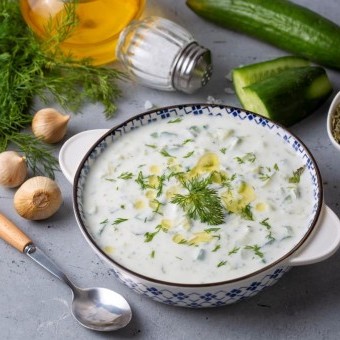 شوربة البصل والخيار