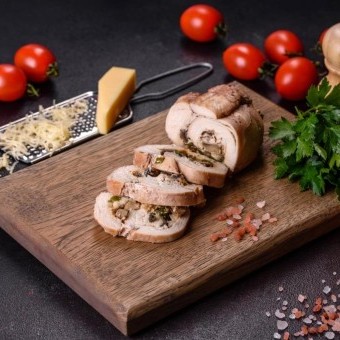 رولات الدجاج بحشوة الفطر