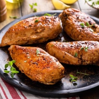 دجاج بالعسل والثوم