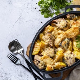 صينية دجاج بالبطاطس