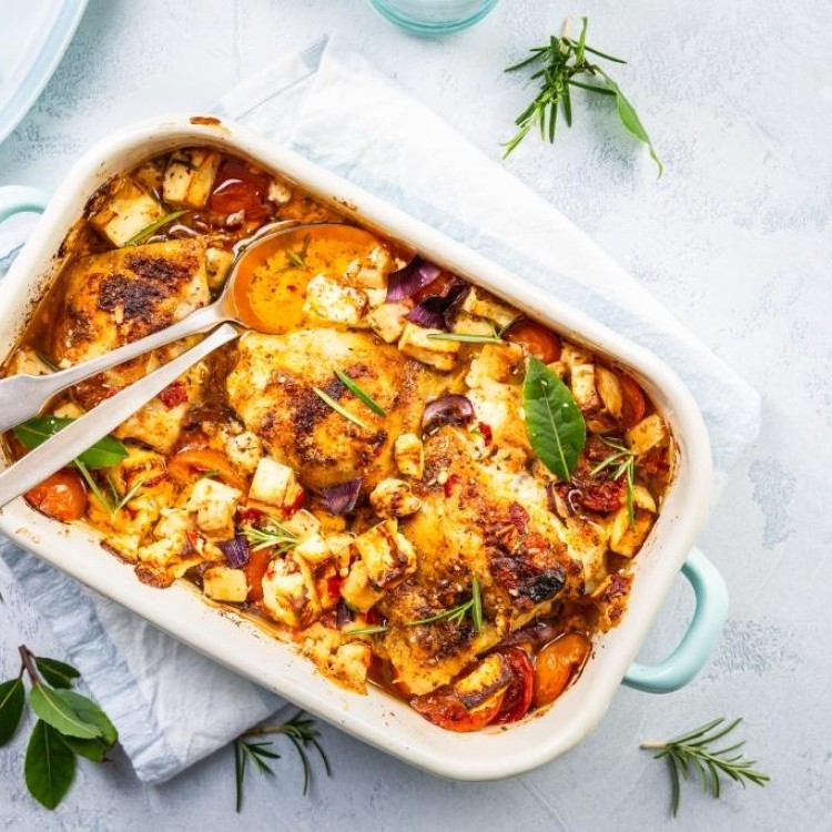 طاجن الدجاج بالفرن