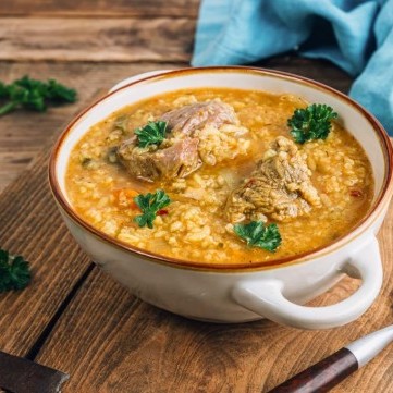 شوربة الشوفان باللحم