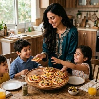 بيتزا الخبز العربي السريعة
