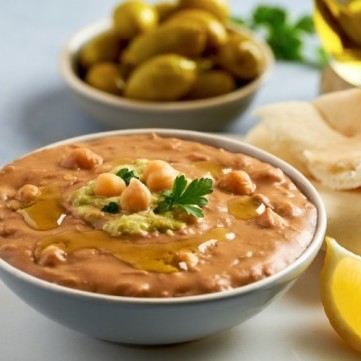 فول بالزيت للفطور