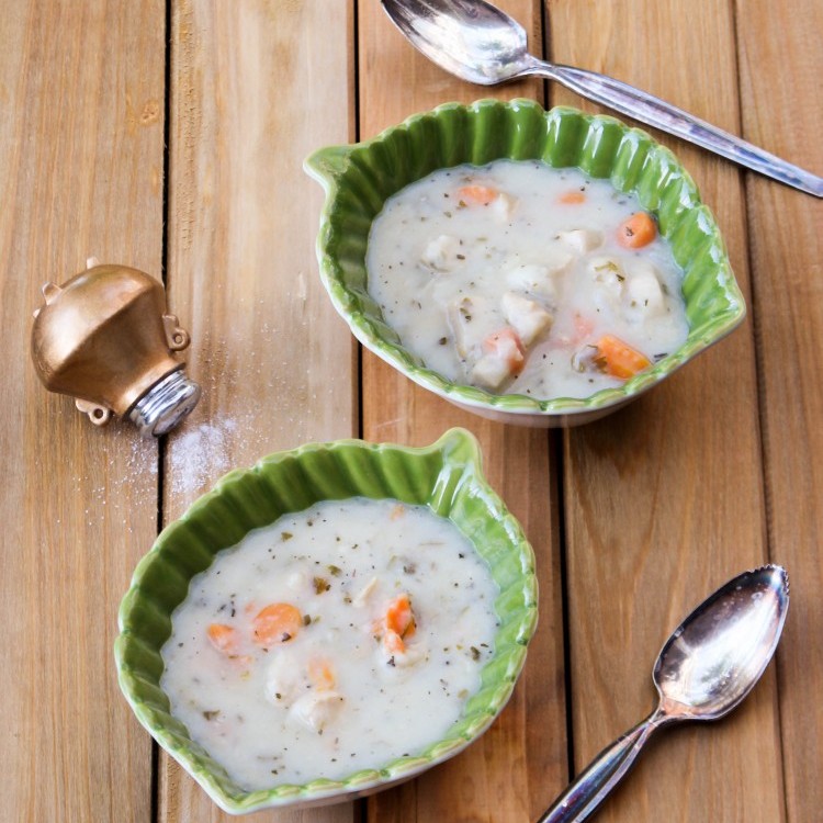 شوربة كريمة الدجاج