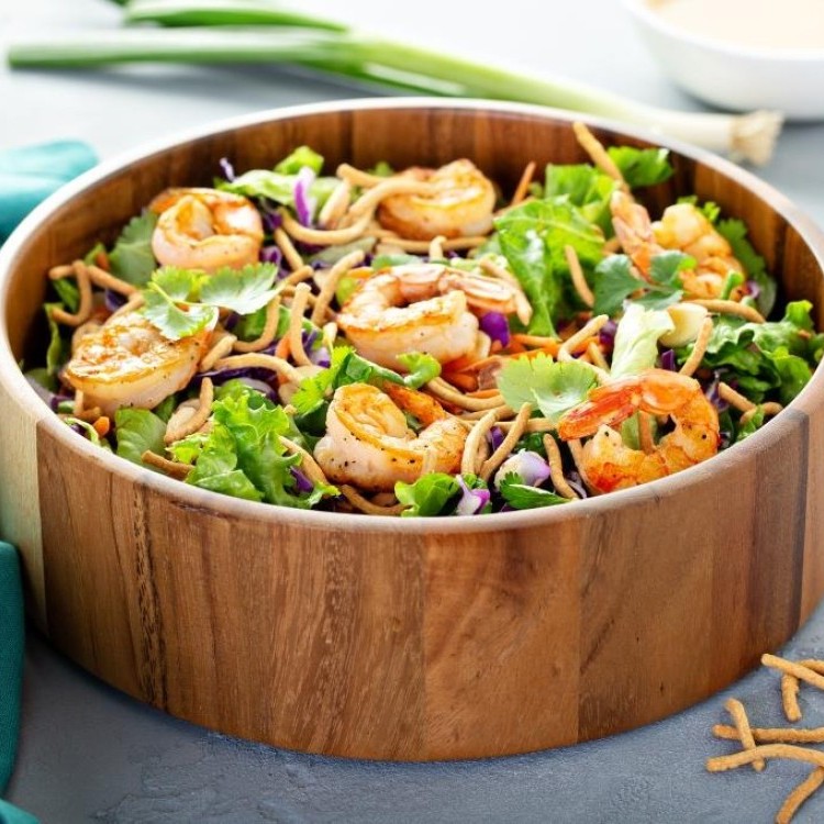 سلطة الروبيان المقرمش