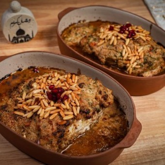 فخارة فيليه السمك بصلصة الطحينة بالفيديو