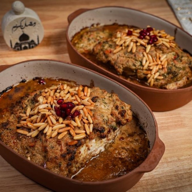 فخارة فيليه السمك بصلصة الطحينة بالفيديو