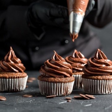 الكب كيك المحشي بالنوتيلا