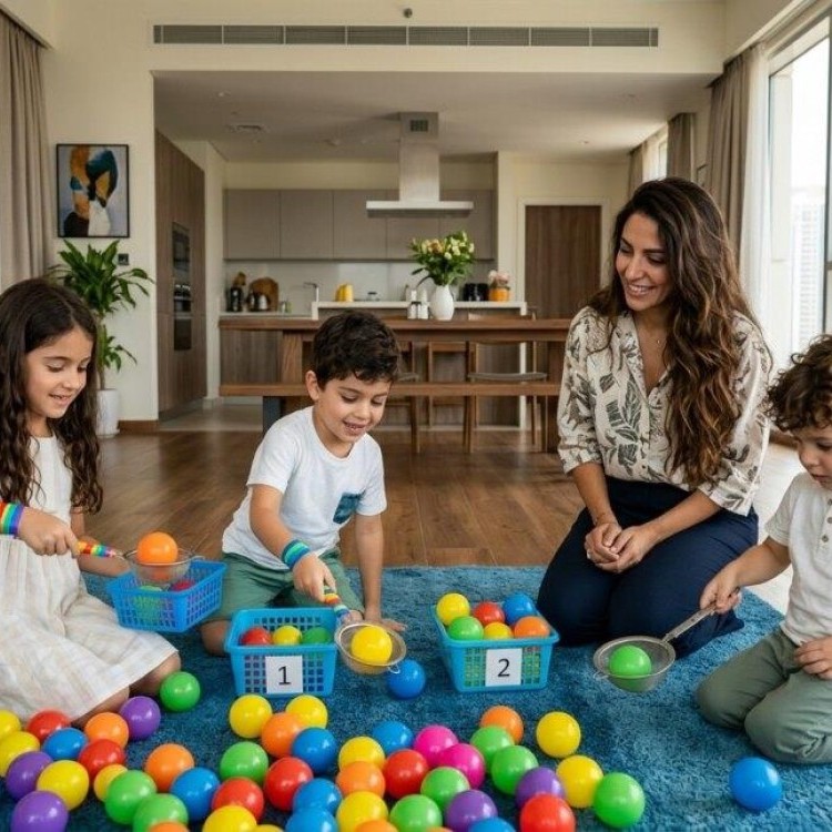 مصفاة الشاي القديمة تتحول إلى لعبة صيد الكرات