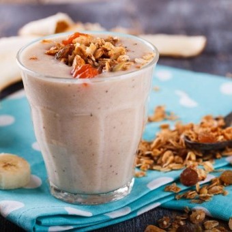 سموثي الموز والشوفان