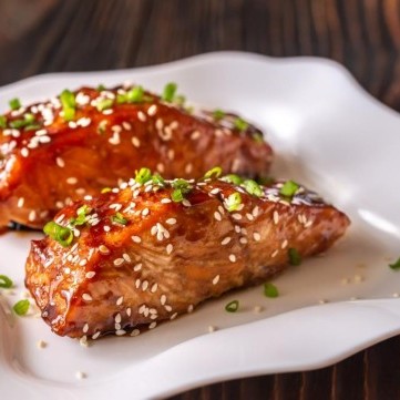 ترياكي السلمون المشوي