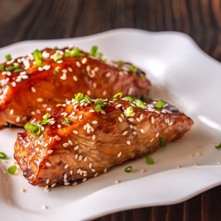 ترياكي السلمون المشوي