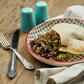 شاورما اللحم المفروم