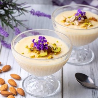 حلى السميد بالحليب البارد