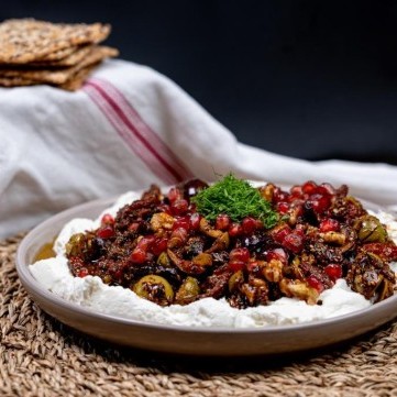 تغميسة الزيتون واللبنة بالفيديو