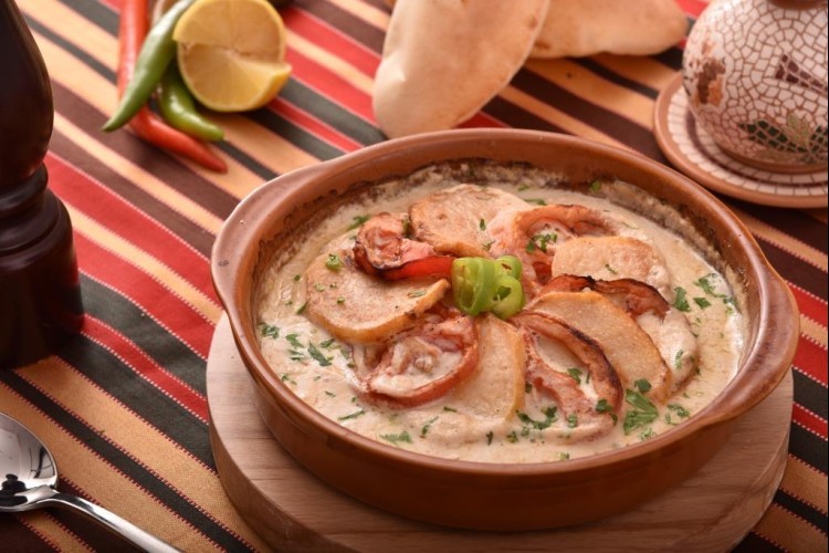 صينية كفتة بالطحينة والبطاطا