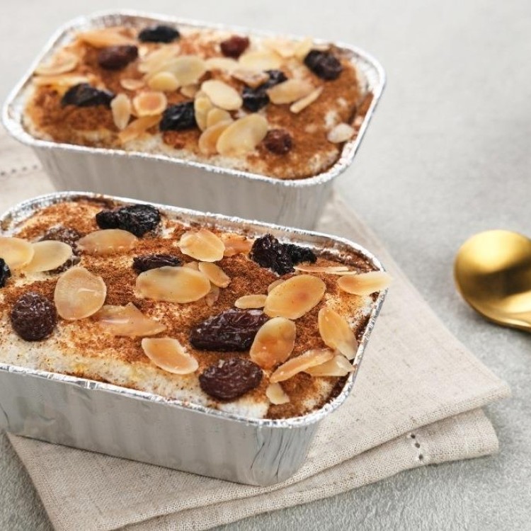 القشد بالتمر والبسكويت