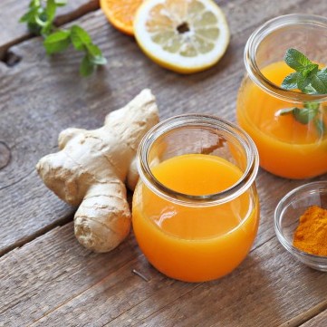 عصير البرتقال بالزنجبيل مقاوم للأمراض
