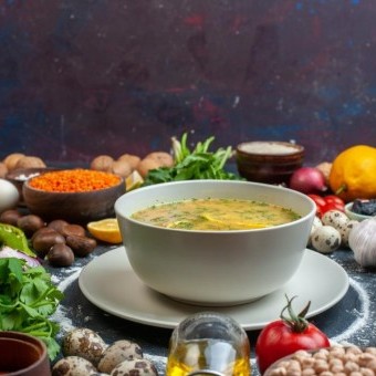 شوربة الخضار بالشوفان