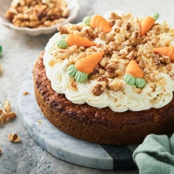 كيكة الجزر بالقرفة والجوز