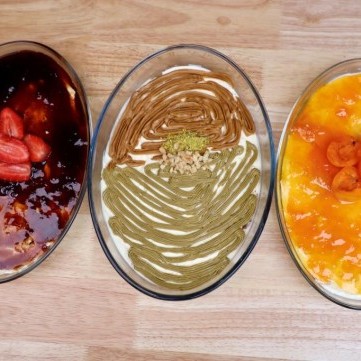 تشيز كيك بحشوات منوعة بالفيديو