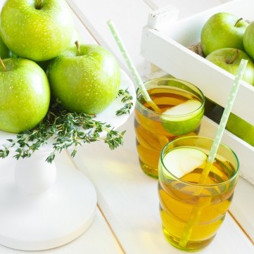 عصير التفاح الأخضر الصحي