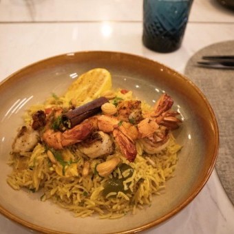 مجبوس الروبيان على الطريقة الخليجية