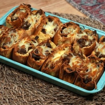 ساندويش الستيك بالفرن بالفيديو