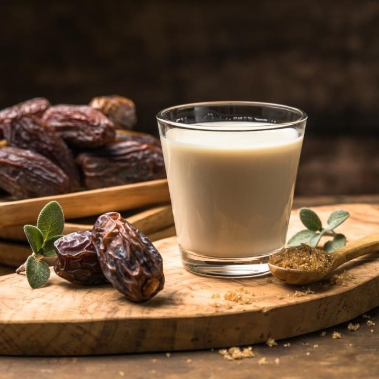 عصير تمر بالحليب والهيل