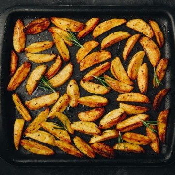 بطاطس بالفرن مقرمشة