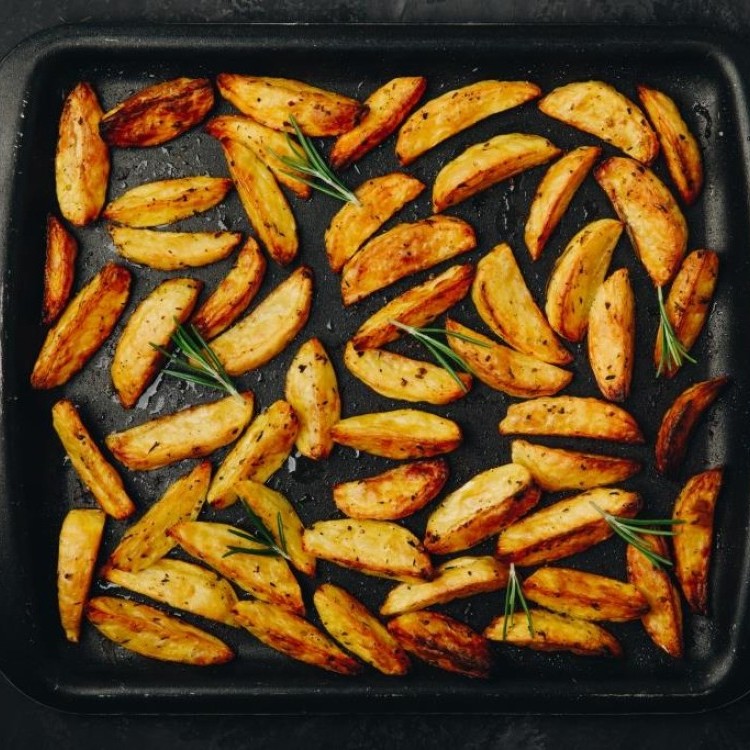 بطاطس بالفرن مقرمشة