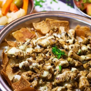 طريقة عمل فتة الشاورما