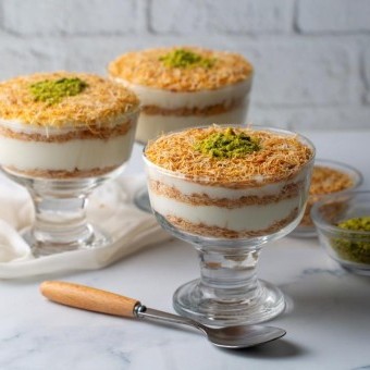 حلى الكنافة بالكريمة البارد