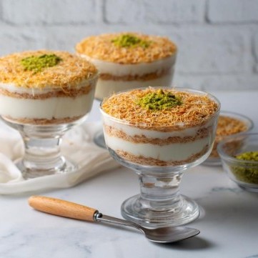 حلى الكنافة بالكريمة البارد