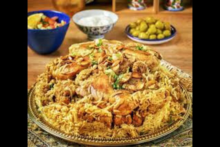 مقلوبة فلسطينية بالدجاج