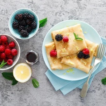 الكريب بدون بيض وحليب للرجيم