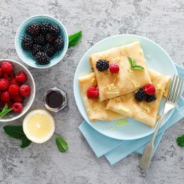 الكريب بدون بيض وحليب للرجيم