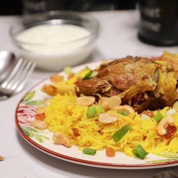 أرز بخاري باللحم لغداء عيد الأضحى بالفيديو