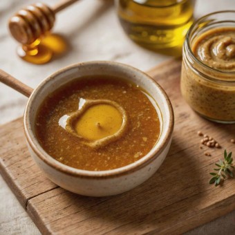 صوص العسل والخردل للسلطات والدجاج