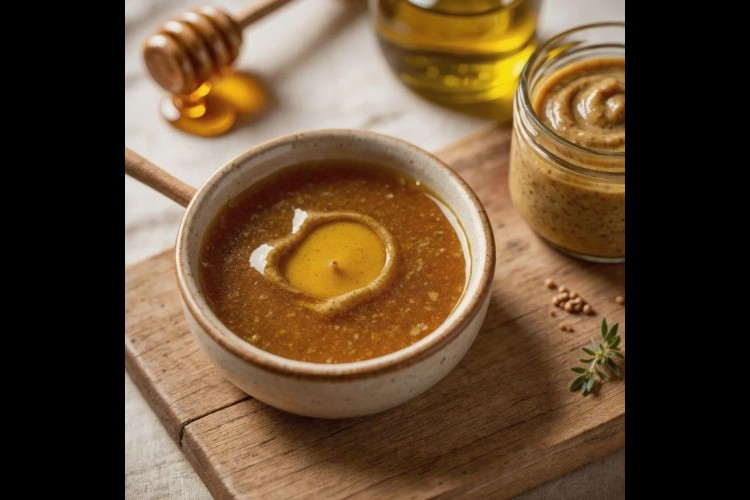 صوص العسل والخردل للسلطات والدجاج