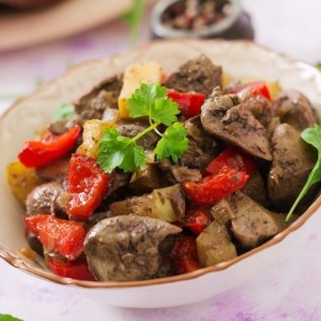 كبدة بالثوم