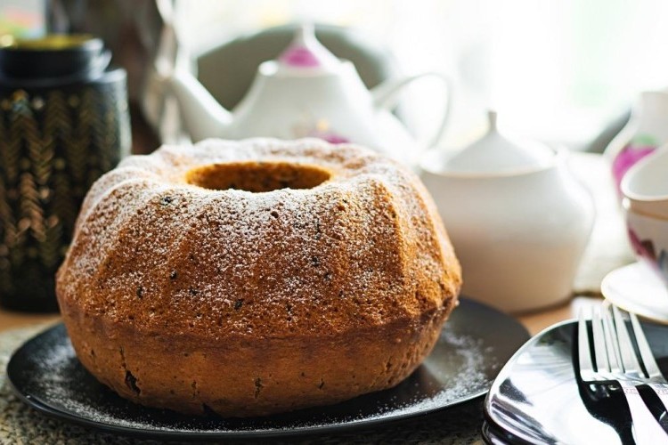 كيك الشاي بالسميد