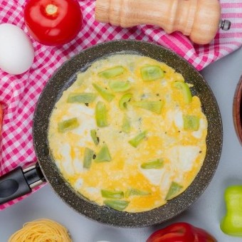 عجة بيض بالكرفس للرجيم