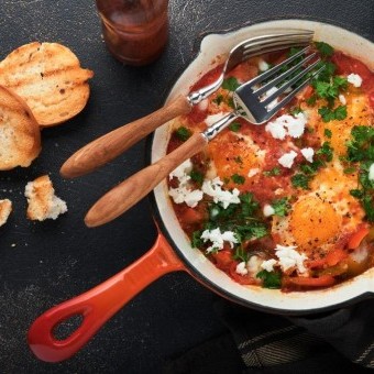 شكشوكة بالجبن للفطور