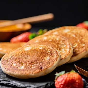 بان كيك الشوفان الصحي بدون سكر للفطور