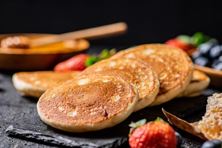 بان كيك الشوفان الصحي بدون سكر للفطور