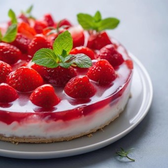 التشيز كيك البارد بدون فرن