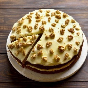 كيك القهوة بالكريمة الباردة