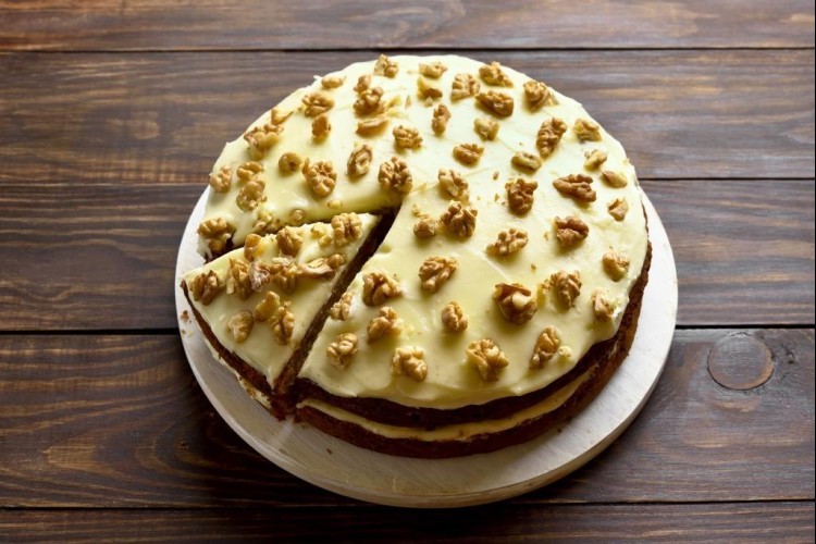 كيك القهوة بالكريمة الباردة